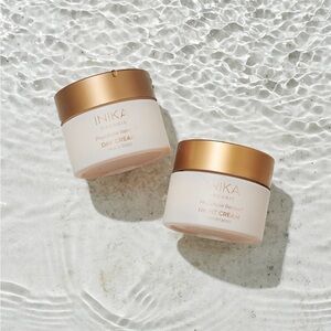 New - INIKA organic night cream & lipstick crayon in Nude Rose color